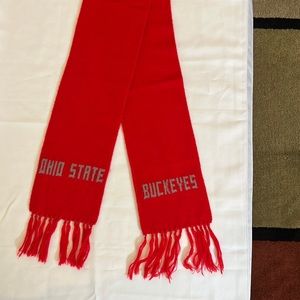 Ohio State Buckeyes Hand Knit Scarf
